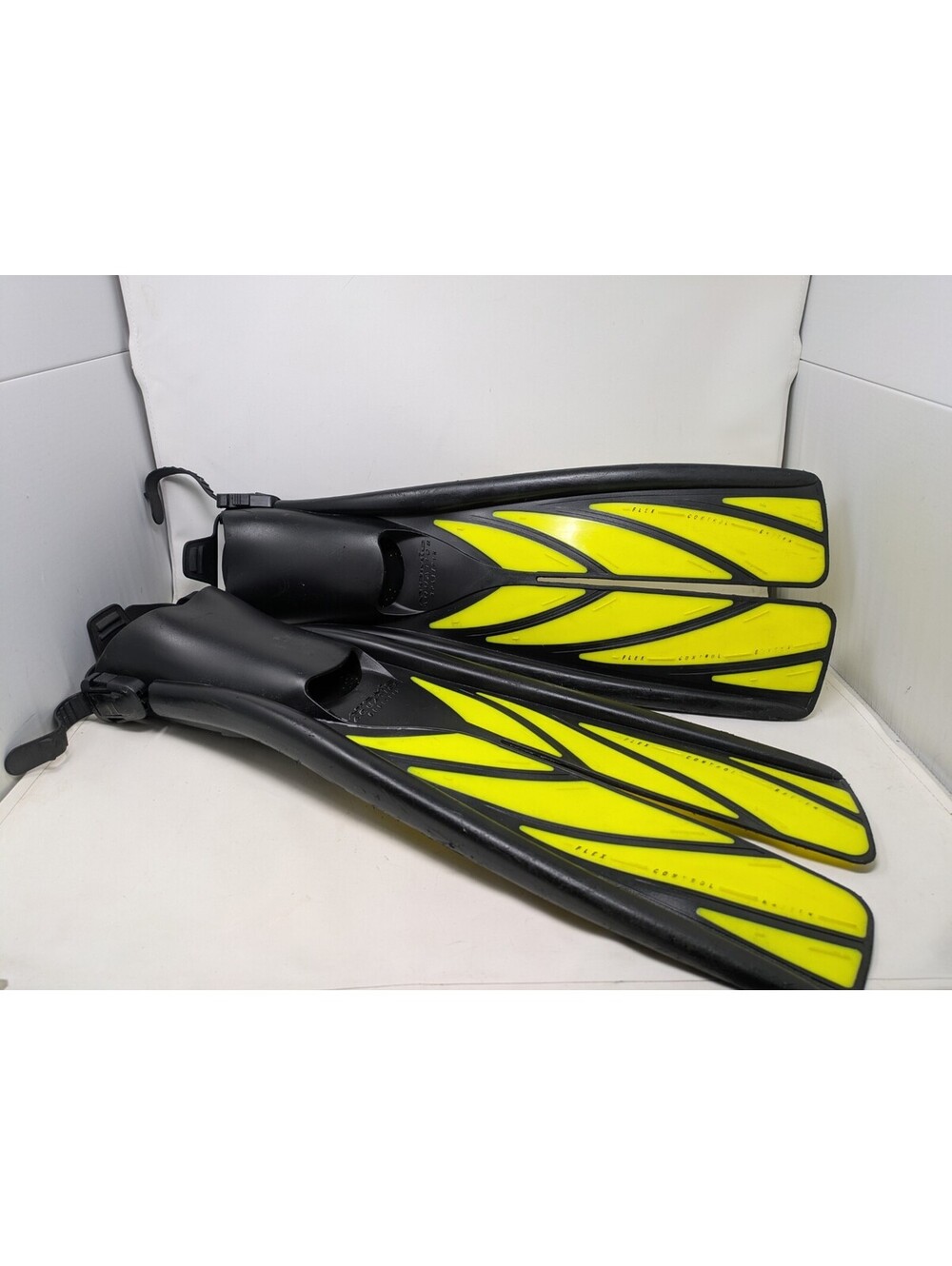 Atomic Aquatics SplitFin Scuba Diving Fins Black Yellow Size XL